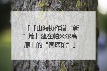 「山海协作谱“新”篇」建在帕米尔高原上的“国医馆”