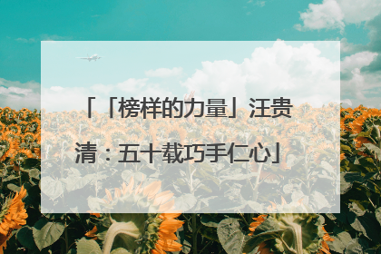 「榜样的力量」汪贵清：五十载巧手仁心