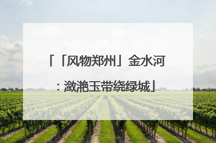 「风物郑州」金水河：潋滟玉带绕绿城