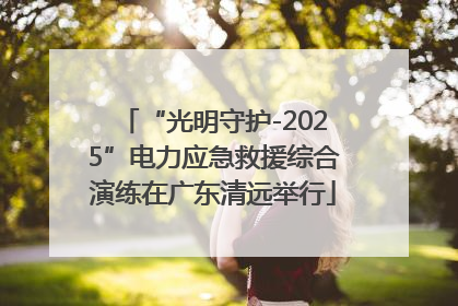 “光明守护-2025”电力应急救援综合演练在广东清远举行