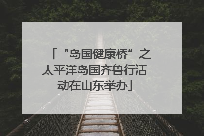 “岛国健康桥”之太平洋岛国齐鲁行活动在山东举办