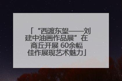 “西渡东望——刘建中油画作品展”在商丘开展 60余幅佳作展现艺术魅力