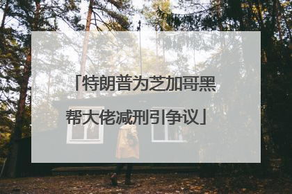 特朗普为芝加哥黑帮大佬减刑引争议