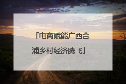电商赋能广西合浦乡村经济腾飞