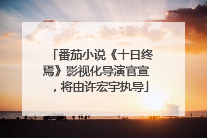 番茄小说《十日终焉》影视化导演官宣，将由许宏宇执导