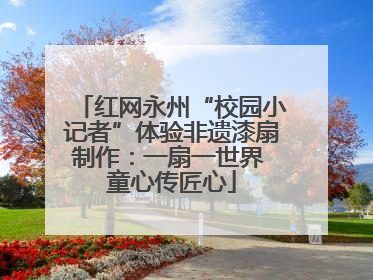 红网永州“校园小记者”体验非遗漆扇制作：一扇一世界 童心传匠心