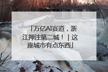 万亿AI赛道，浙江押注第二城！｜这座城市有点东西