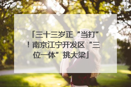 三十三岁正“当打”！南京江宁开发区“三位一体”挑大梁