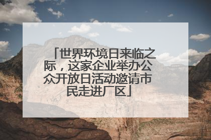 世界环境日来临之际，这家企业举办公众开放日活动邀请市民走进厂区