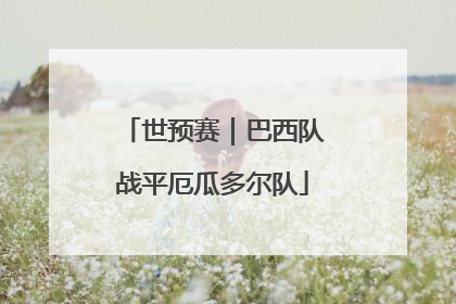 世预赛｜巴西队战平厄瓜多尔队