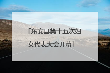 东安县第十五次妇女代表大会开幕