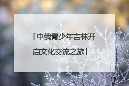 中俄青少年吉林开启文化交流之旅