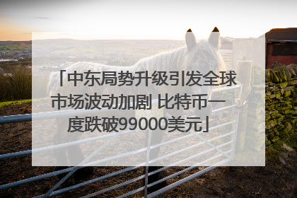 中东局势升级引发全球市场波动加剧 比特币一度跌破99000美元