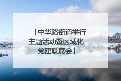 中华路街道举行主题活动暨区域化党建联席会