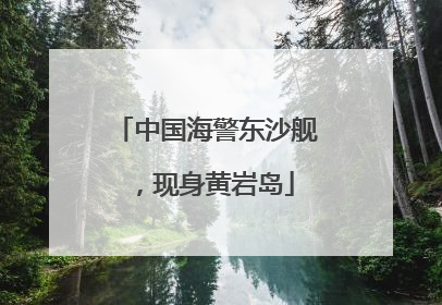 中国海警东沙舰，现身黄岩岛