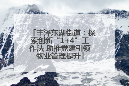 丰泽东湖街道：探索创新“1+4”工作法 助推党建引领物业管理提升