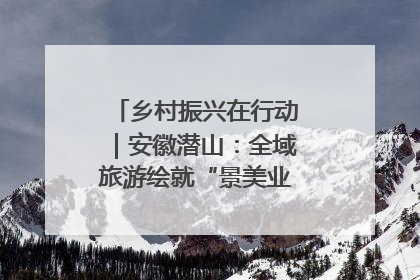 乡村振兴在行动｜安徽潜山：全域旅游绘就“景美业兴民富”新画卷