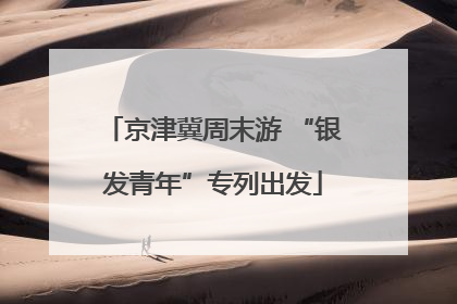京津冀周末游 “银发青年”专列出发