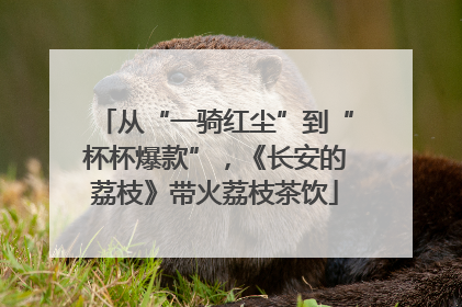 从“一骑红尘”到“杯杯爆款”，《长安的荔枝》带火荔枝茶饮