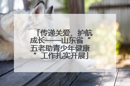 传递关爱、护航成长——山东省“五老助青少年健康”工作扎实开展