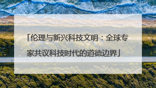 伦理与新兴科技文明：全球专家共议科技时代的道德边界