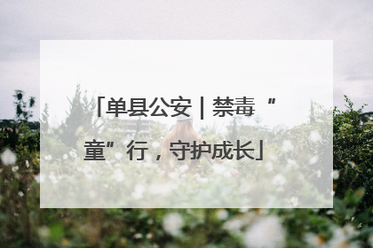 单县公安｜禁毒“童”行，守护成长