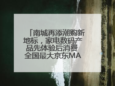 南城再添潮购新地标，家电数码产品先体验后消费 全国最大京东MALL开业