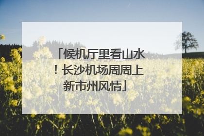 候机厅里看山水！长沙机场周周上新市州风情