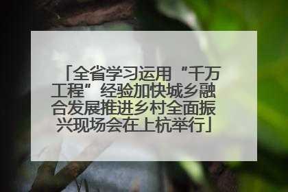 全省学习运用“千万工程”经验加快城乡融合发展推进乡村全面振兴现场会在上杭举行