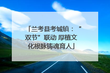 兰考县考城镇：“双节”联动 厚植文化根脉铸魂育人