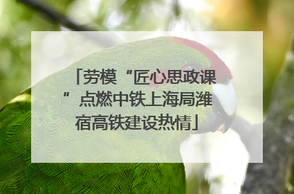 劳模“匠心思政课”点燃中铁上海局潍宿高铁建设热情