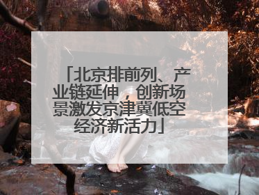 北京排前列、产业链延伸，创新场景激发京津冀低空经济新活力