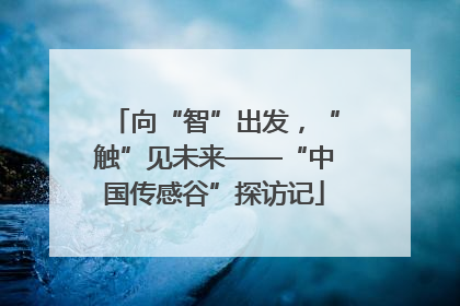 向“智”出发，“触”见未来——“中国传感谷”探访记