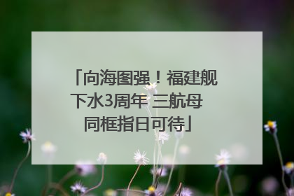 向海图强！福建舰下水3周年 三航母同框指日可待