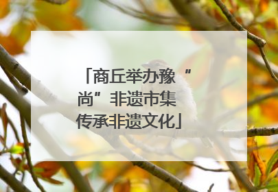 商丘举办豫“尚”非遗市集 传承非遗文化