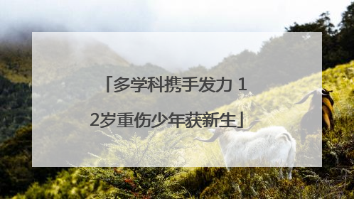 多学科携手发力 12岁重伤少年获新生