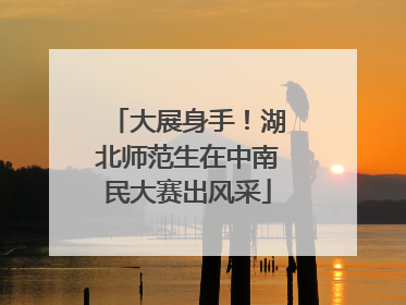 大展身手！湖北师范生在中南民大赛出风采