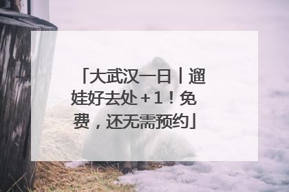大武汉一日︱遛娃好去处＋1！免费，还无需预约