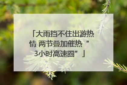 大雨挡不住出游热情 两节叠加催热“3小时高速圈”
