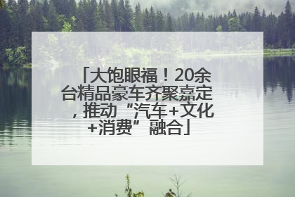 大饱眼福！20余台精品豪车齐聚嘉定，推动“汽车+文化+消费”融合