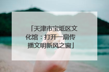 天津市宝坻区文化馆：打开一扇传播文明新风之窗