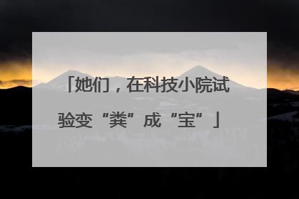 她们，在科技小院试验变“粪”成“宝”