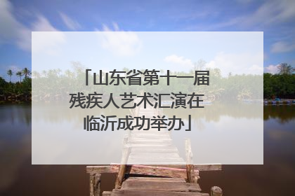 山东省第十一届残疾人艺术汇演在临沂成功举办
