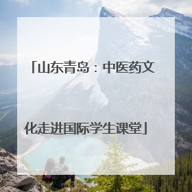 山东青岛：中医药文化走进国际学生课堂