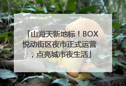 山海天新地标！BOX 悦动街区夜市正式运营，点亮城市夜生活