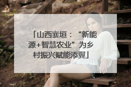 山西襄垣：“新能源+智慧农业”为乡村振兴赋能添翼