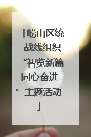 崂山区统一战线组织“智览新篇 同心奋进”主题活动