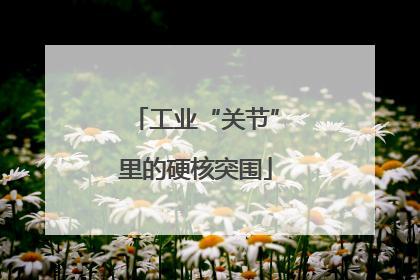 工业“关节”里的硬核突围