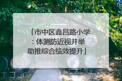 市中区鑫昌路小学：体测防近视并举 助推综合绩效提升