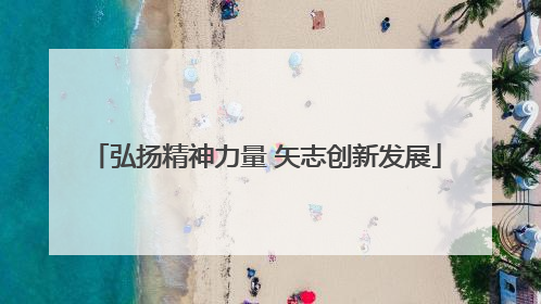 弘扬精神力量 矢志创新发展